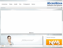 Tablet Screenshot of micronova.de