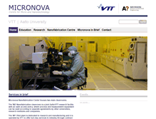 Tablet Screenshot of micronova.fi